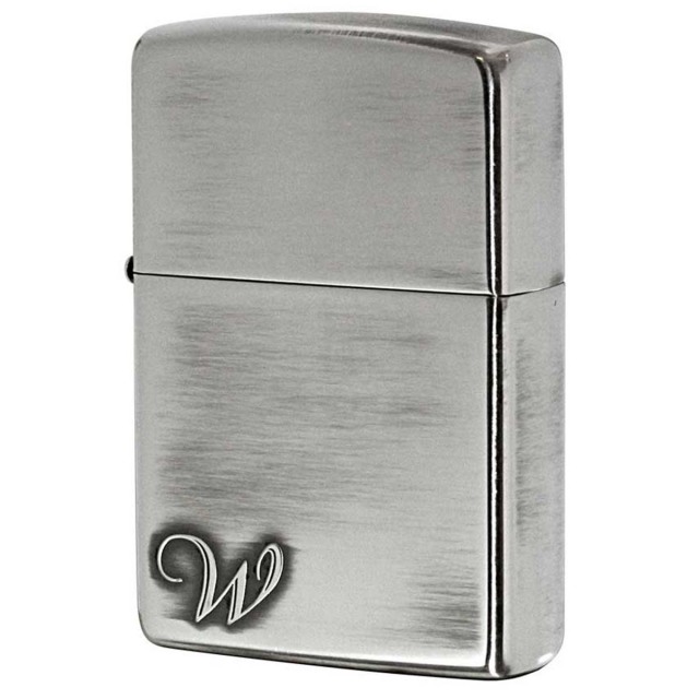 Zippo ジッポー アルファベット イニシャル The alphabet W シルバーいぶし 80031 メール便可