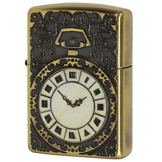 Zippo ジッポー アーマー シェルウォッチ 貝 インレイ 象嵌 ARMOR SHELL WATCH BS 2-81b ブラスいぶし 80065