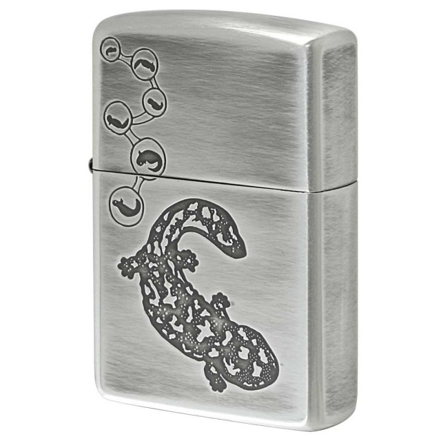 Zippo ジッポー オオサンショウウオ いきものモチーフ 動物 銀メッキいぶし 80049 メール便可