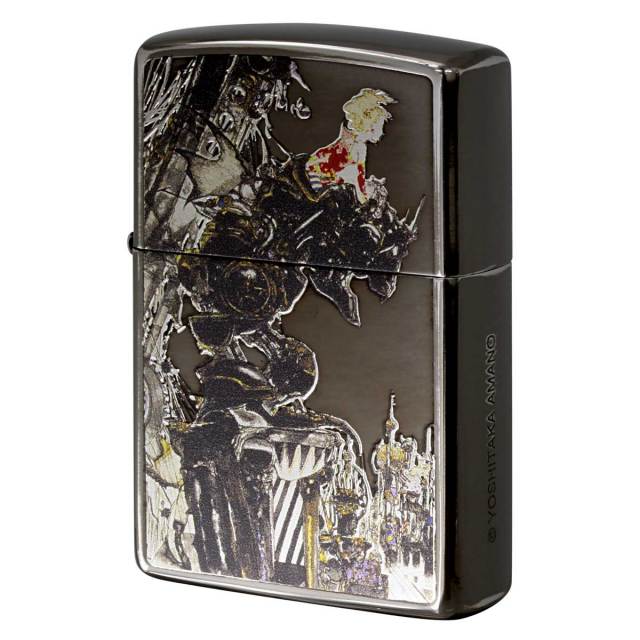 Zippo ジッポー 天野喜孝 Amano Yoshitaka F-6-街 銀メッキいぶし 80221