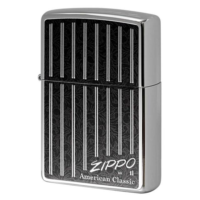 Zippo ジッポー アメリカンクラッシック ストライプ ZIPPO ロゴ 80092