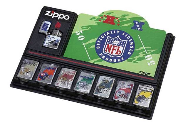Zippo ジッポー 絶版・1996-1997年製造 OFFICIAL LICENSED PRODUCT NFL アメリカンフットボールリーグ 7個セット
