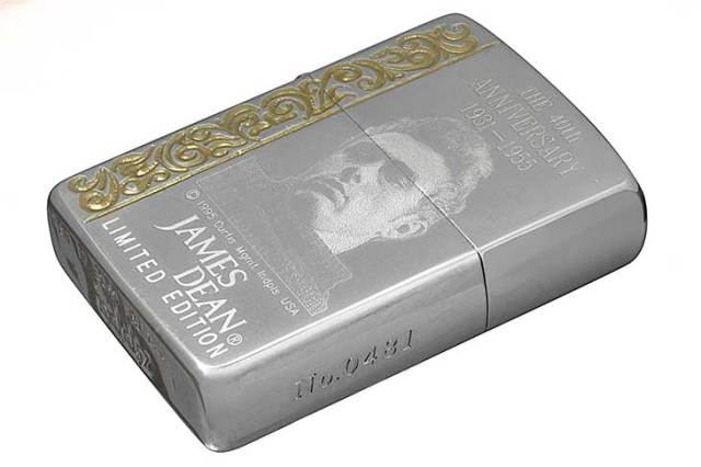 Zippo ジッポー 絶版・1994年製造 THE 40th Anniversary Limited Edition ジェームスディーン キーリング付きセット JAH Z5 No.0481
