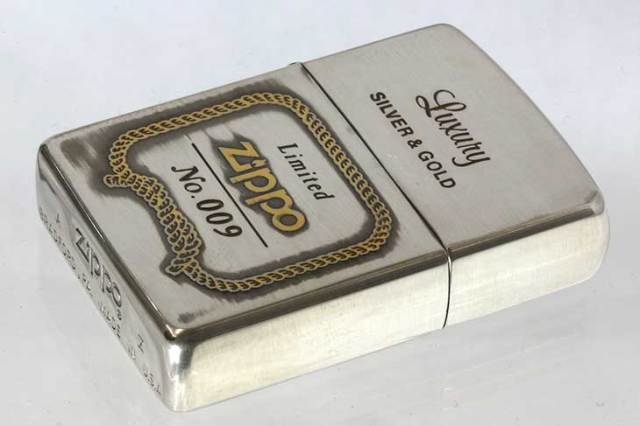 Zippo ジッポー 絶版・1994年製造 限定500個生産 Luxury SILVER&GOLD Limited No.009
