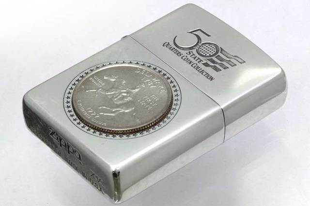 Zippo ジッポー 絶版・1999年製造 記念コイン 50 QUARTERS COIN COLLECTION DELAWARE
