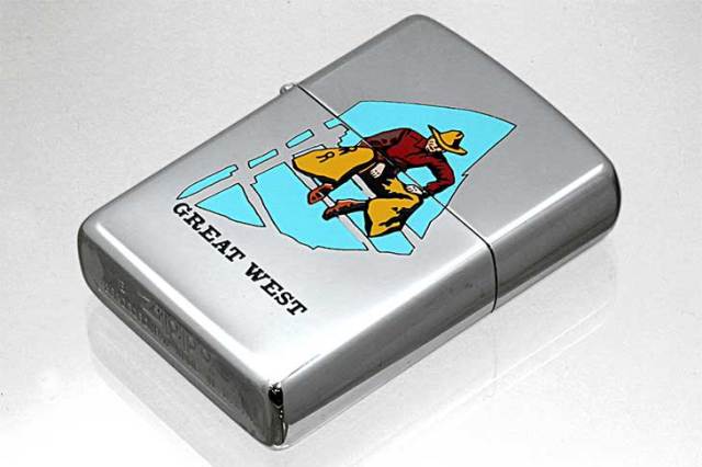 Zippo ジッポー 絶版・1993年製造 GREAT WEST D メール便可