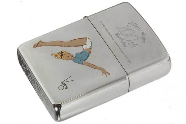 Zippo ジッポー 絶版・1996年製造 Windy Alberto Vargas Girl 100th Birthday B