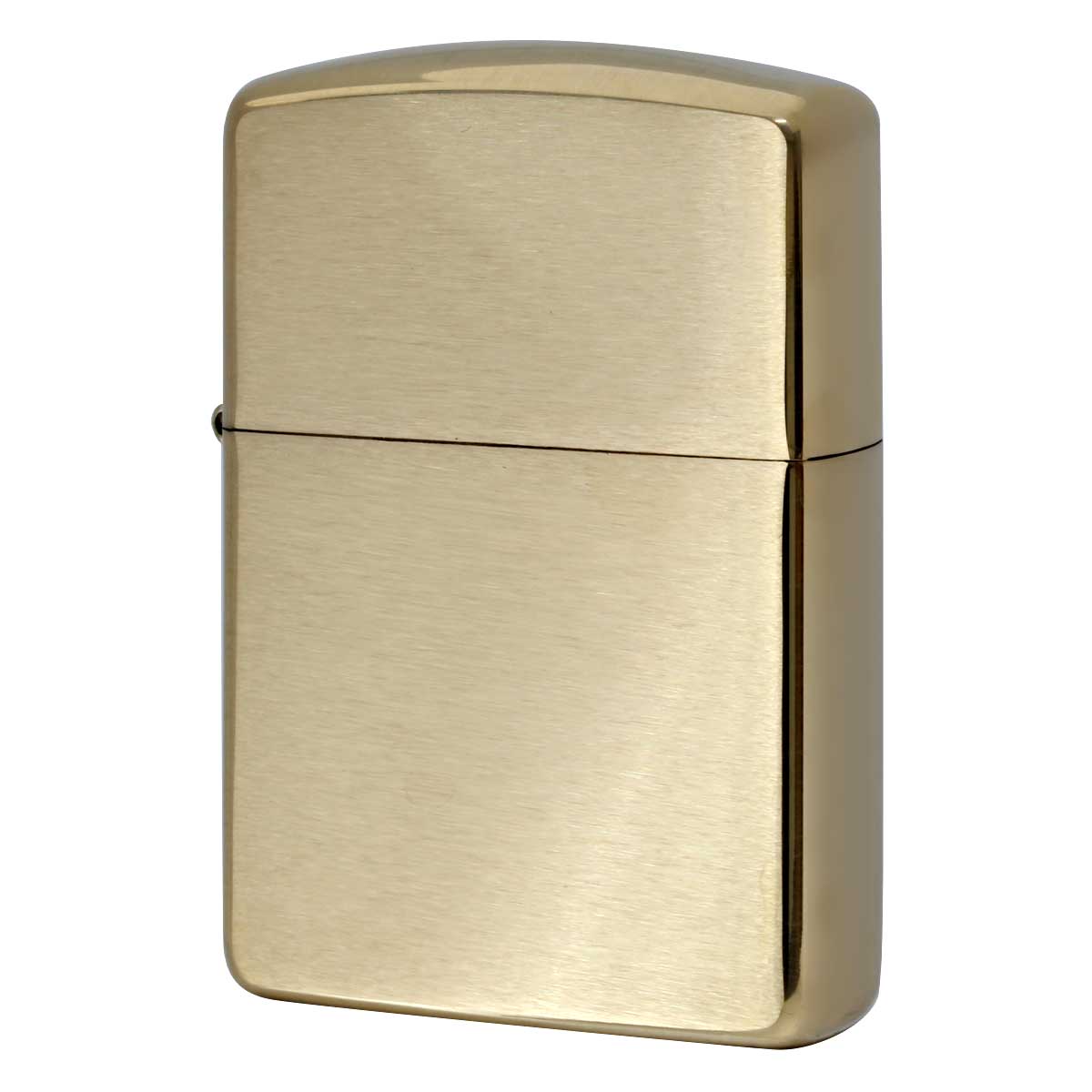 Zippo ジッポー アーマー 無地 真鍮無垢 ブラス つや消し ブラッシュドソリッドブラス ARMOR Brushed Solid Brass No.168 メール便可