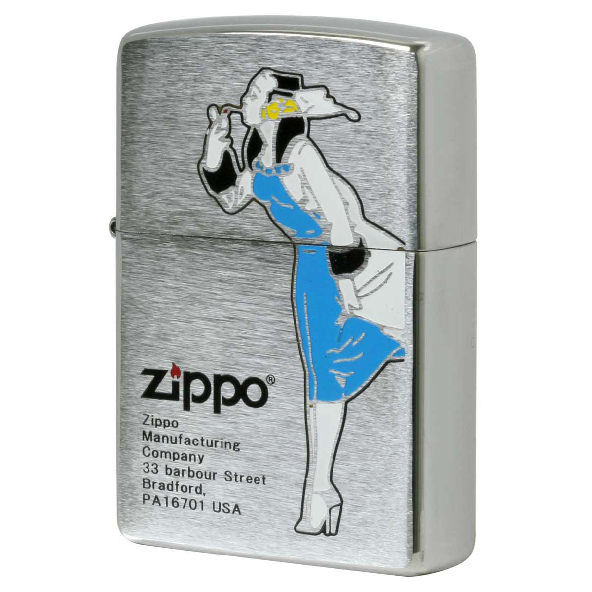 Zippo ジッポー ウインディ ウインドプルーフ レディ オールドデザイン ブルー WINDY DESIGN 200-WINDYBL メール便可
