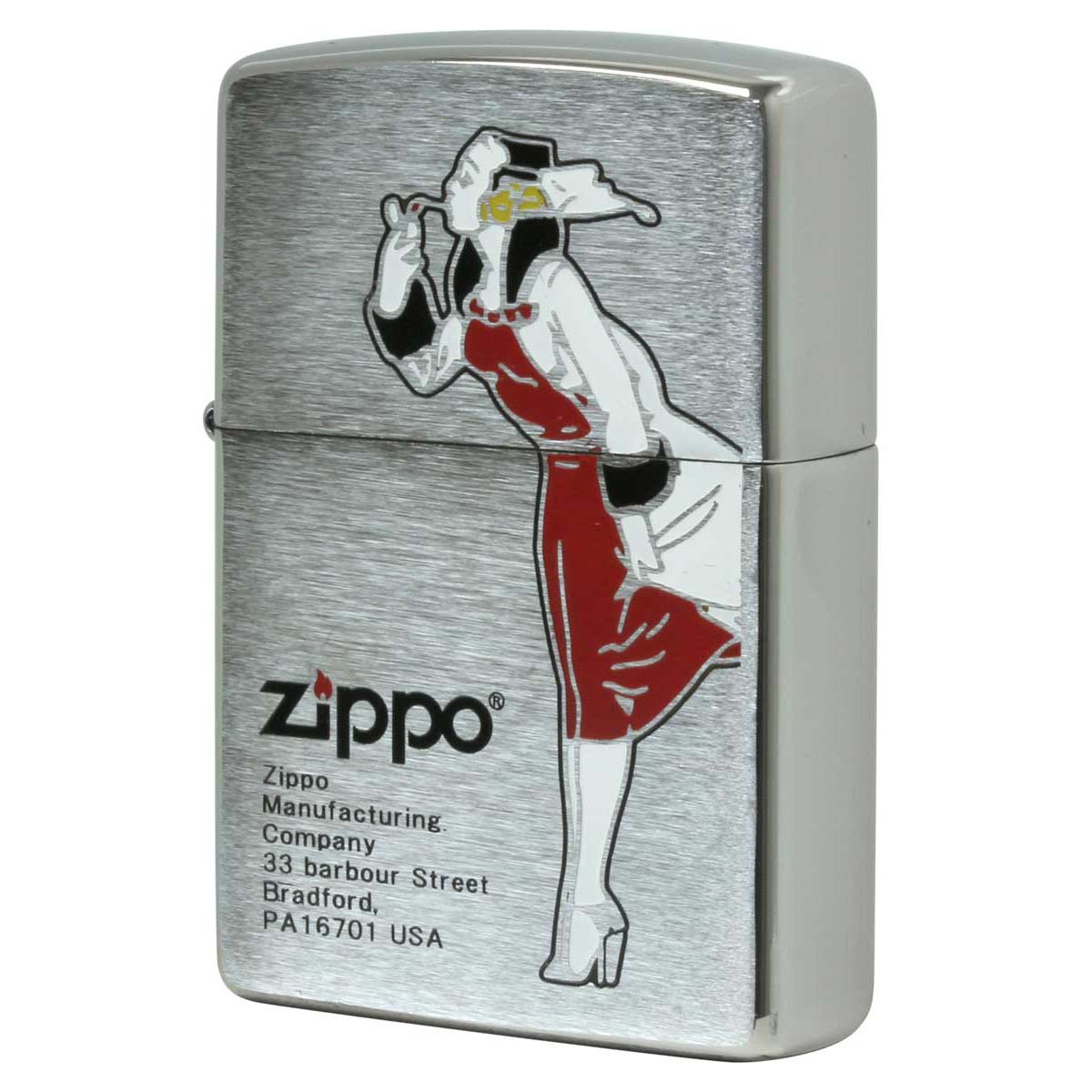 Zippo ジッポー ウインディ ウインドプルーフ レディ オールドデザイン レッド WINDY DESIGN 200-WINDYRED メール便可