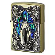 Zippo ジッポー シェル 貝 マリア 真鍮いぶし 63450298
