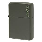 Zippo ジッポー グリーン マット ジッポ ロゴ Green Matte Zippo Logo 221ZL メール便可