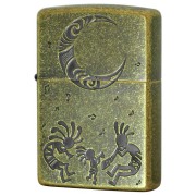 Zippo ジッポー ココペリ 精霊 アメリカンインディアン ブラス 1201S611