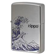 Zippo ジッポー 浪裏 ナミウラ 和柄 シルバー SV 1201S905