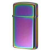 Zippo ジッポー スリム 無地 虹 スペクトラム 鏡面 ポリッシュ SLIM SPECTRUM No.20493 メール便可