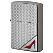 Zippo ジッポー レッドハイヒール 両面彫刻 ニッケルいぶし RED High heels Nickel Oxidized NO