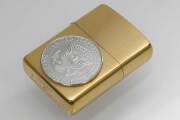 Zippo ジッポー 絶版・2005年製造 ARMOR アーマー ＃168 ハーフダラーコイン 国章 イーグル メール便可