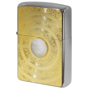 Zippo ジッポー 白蝶貝 パール Mother of Pearl ＃200 ゴールドプレート ニッケルメッキ 2MP-MoP WH GP メール便可