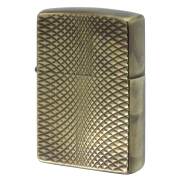 Zippo ジッポー アンティーク風 ユーズド ダイヤモンドカット 両面加工 A・DC A メール便可