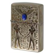 Zippo ジッポー ビンテージ風 ユーズド エジプト神話 天然石 ラピスラズリ アヌビス V・Anubis メール便可