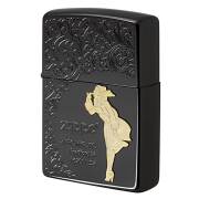 Zippo ジッポー Windy Arabesque ウインディ アラベスク ブラック Bk メール便可