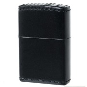 Zippo ジッポー 革巻き 本革 コードバン 馬 ホース 黒 ブラック