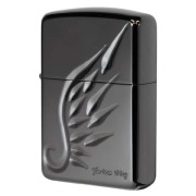 Zippo ジッポー アーマー 羽 ウイング 深彫 ブラック V-WING BK