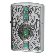 Zippo ジッポー アーマー ネイティブアメリカン ココペリ ターコイズ 天然石 インディアン スピリット 両面加工 ARMOR INDIAN SPIRIT ココペリ
