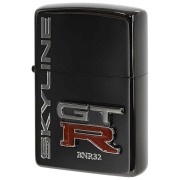 Zippo ジッポー スカイライン GT-R エンブレム 日産 自動車 NISSAN SKYLINE オフィシャルライセンス品 BK GT-R BNR32