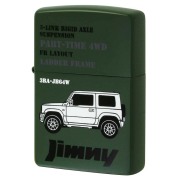 Zippo ジッポー スズキ ジムニー 自動車 SUZUKI JIMNY 3BA-JB64W オフィシャルライセンス品 マットグリーン