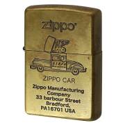 絶版/ヴィンテージ Zippo ジッポー 中古 2022年製造 ジッポカー レトロ ブラス RETRO MOTIF Series BS 1201S797  [B]使用感ありやや傷汚れあり