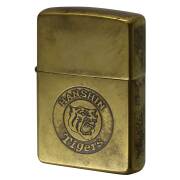 絶版/ヴィンテージ Zippo ジッポー 中古 2003年製造 阪神タイガース HANSHIN Tigers ロゴ ブラス  [C]使用感あり傷汚れあり