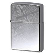 絶版/ヴィンテージ Zippo ジッポー 中古 2005年製造 ZIPPO LANVIN en Bleu ランバン オン ブルー 地図  [S]ほぼ新品同様