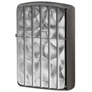 Zippo ジッポー アーマー ウェーブカット 両面加工 彫刻 銀メッキ ARMOR Wave Cut 162SWCA