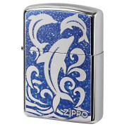 Zippo ジッポー アーマー ドルフィン イルカ ニッケルメッキ ARMOR DOLPHIN A メール便可