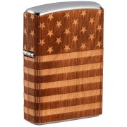 Zippo ジッポー ウッド 木 アメリカ国旗 WOODCHUCK USA American Flag Wrap ストリートクローム 49332