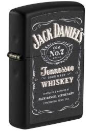 Zippo ジッポー ジャックダニエル 酒 ロゴ Jack Daniel's Old No.7 ブラックマット 49281 メール便可