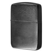 Zippo ジッポー 1941レプリカ 無地 ブラックアイス Black Ice つや消し ブラッシュド PVD加工 24096 メール便可