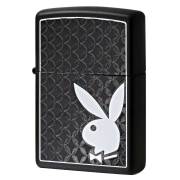 Zippo ジッポー プレイボーイ バニー うさぎ ロゴ Playboy Bunny Logo ブラックマット 29578 メール便可