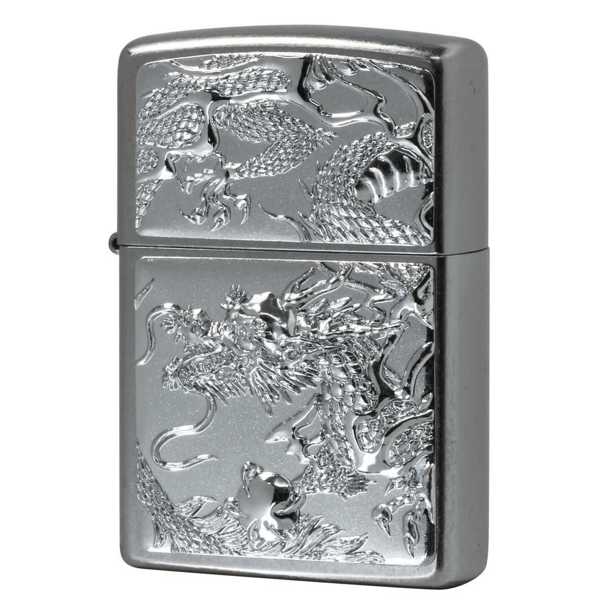 Zippo ジッポー 龍 ドラゴン 立体電鋳板 クロームバレル 3D DRAGON  Z3D-DR NI