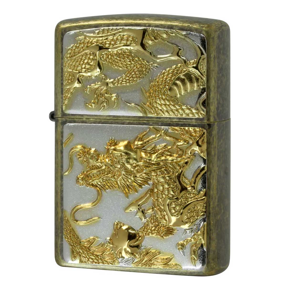 Zippo ジッポー 龍 ドラゴン 立体電鋳板 ブラスバレル 3D DRAGON Z3D-DR SG