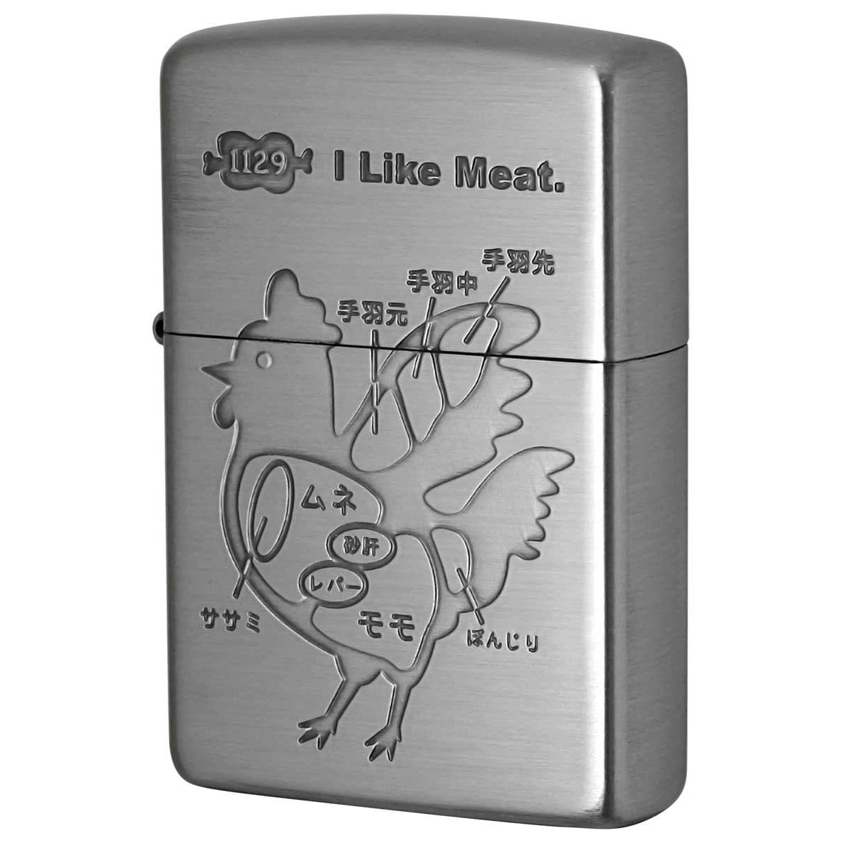 Zippo ジッポー 鳥 チキン 肉 アイ ライク ミート ニッケル古美 I Lile Meet.  チキン Ni