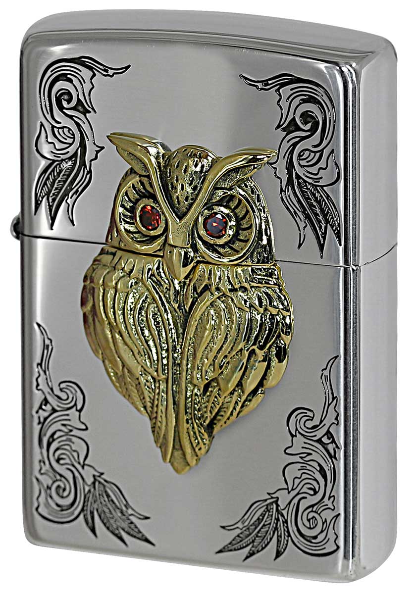 Zippo ジッポー LUCKY CHARM ラッキーチャーム フクロウ SV
