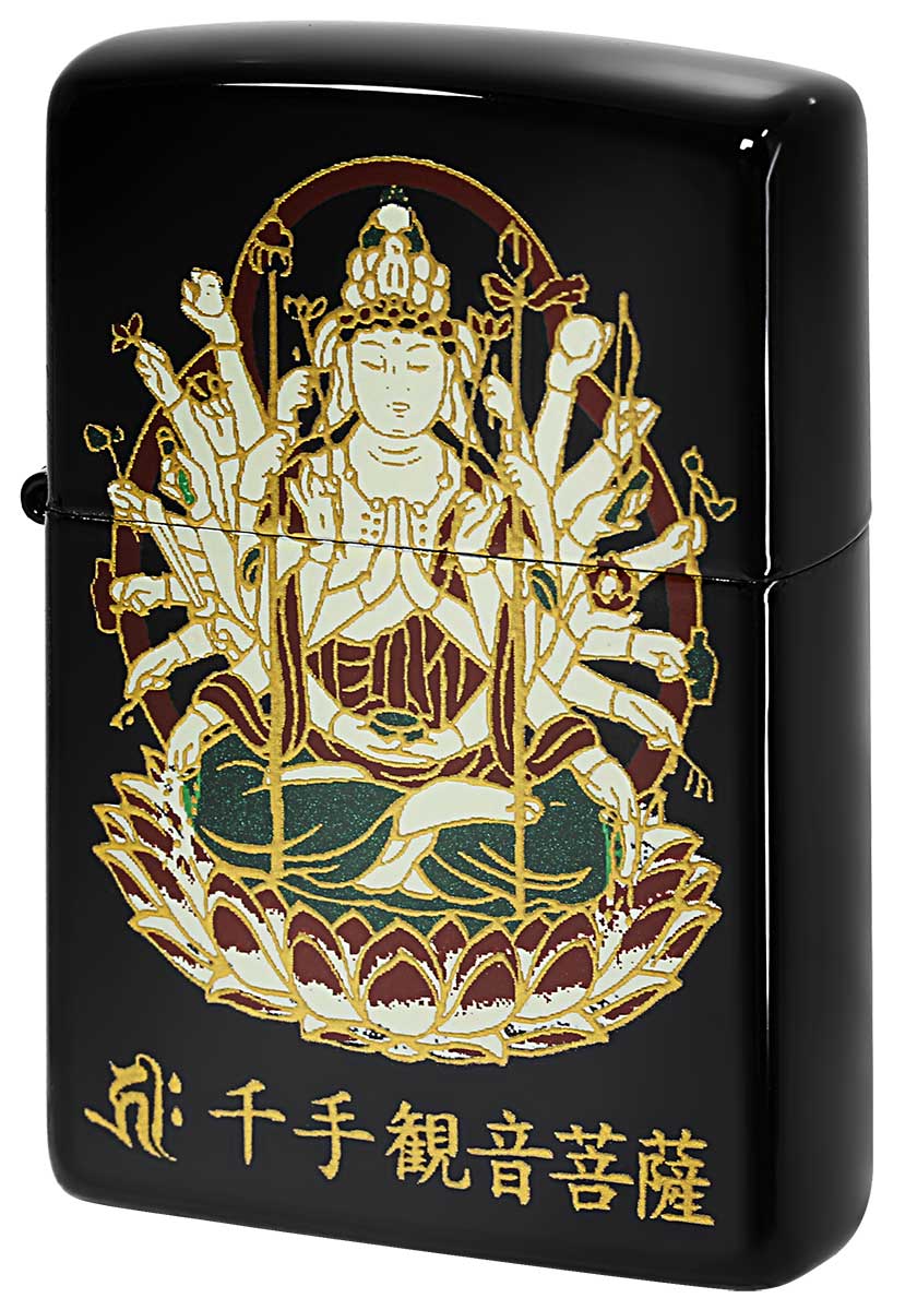 Zippo ジッポー 本金蒔絵 仏像シリーズ 千手観音菩薩