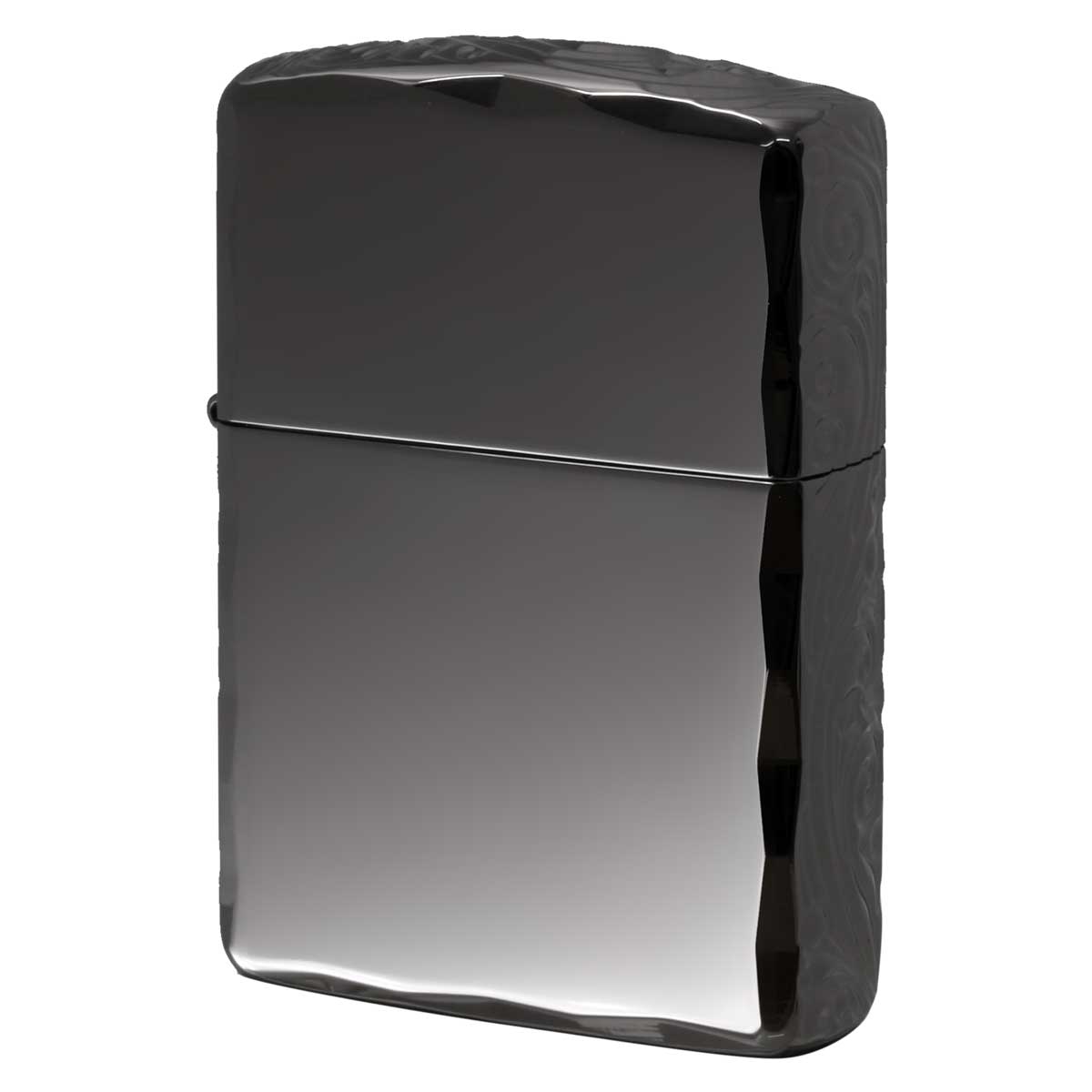 Zippo ジッポー ARMOR アーマー 3面 流水紋 コーナーシャインレイカット ブラック BK