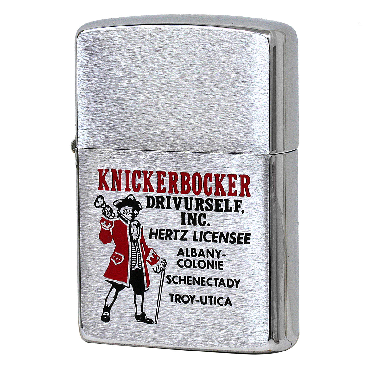 絶版/ヴィンテージ Zippo ジッポー 中古 1966年製造 Knickerbocker DrivUrself. Inc.  [B]使用感ありやや傷汚れあり