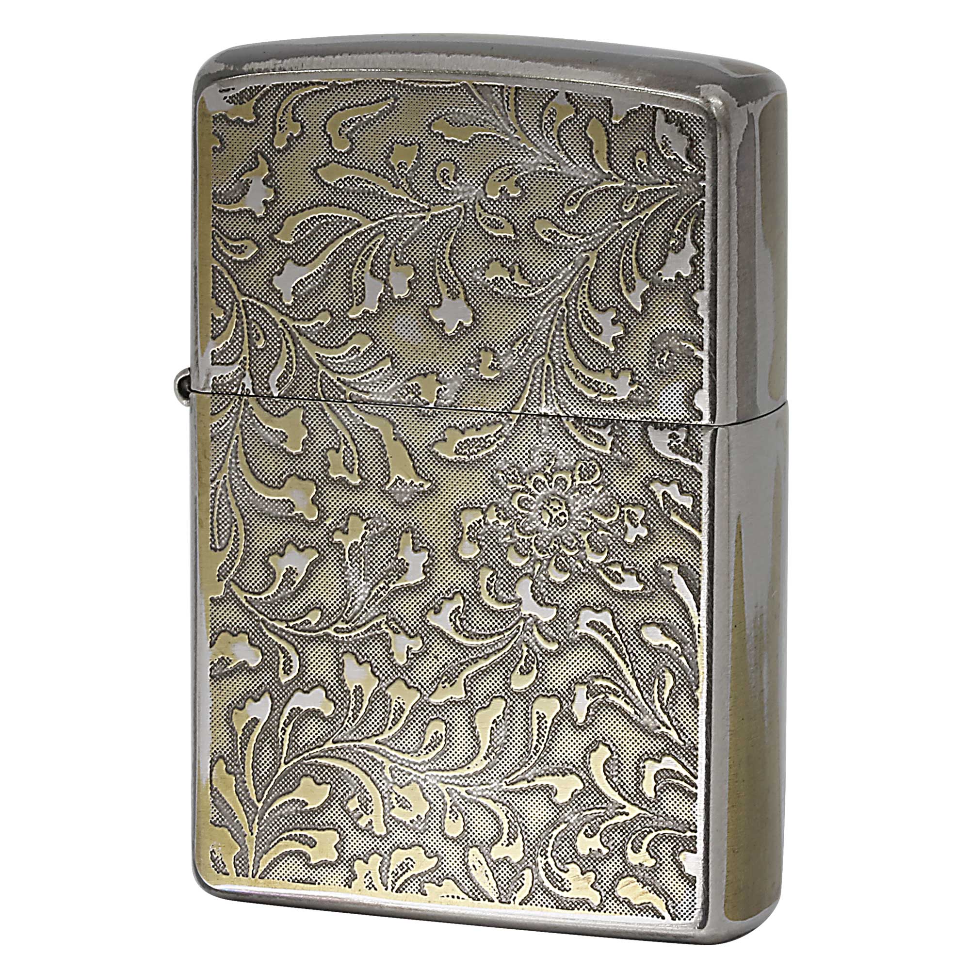 絶版/ヴィンテージ Zippo ジッポー 中古 2004年製造 ZIPPO Paul Smith Collection Flower Design 両面 花柄 ユーズド仕上げ  [S]ほぼ新品同様
