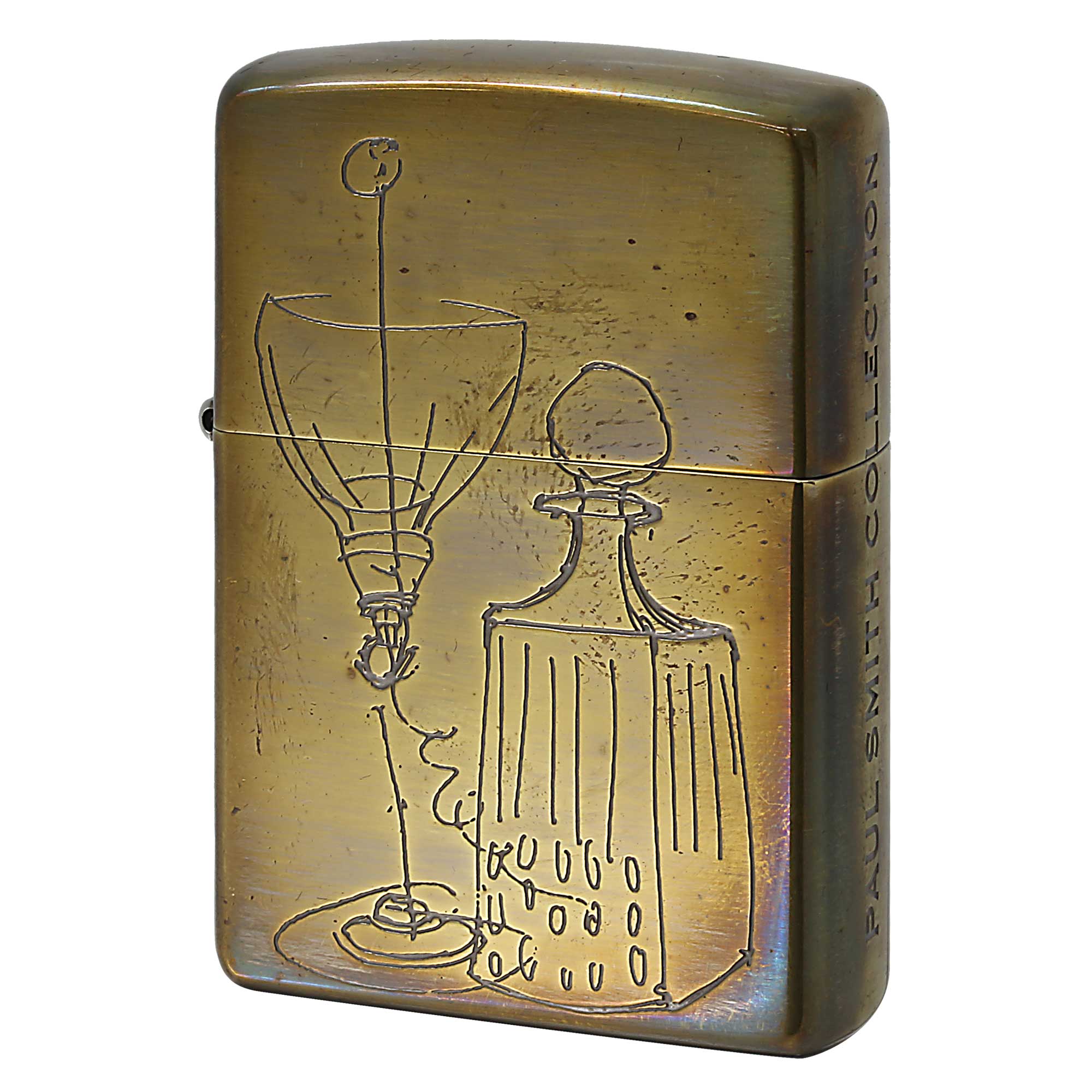 絶版/ヴィンテージ Zippo ジッポー 中古 2006年製造 ZIPPO Paul Smith Collection デカンタボトル  [A]使用感少なく状態が良い