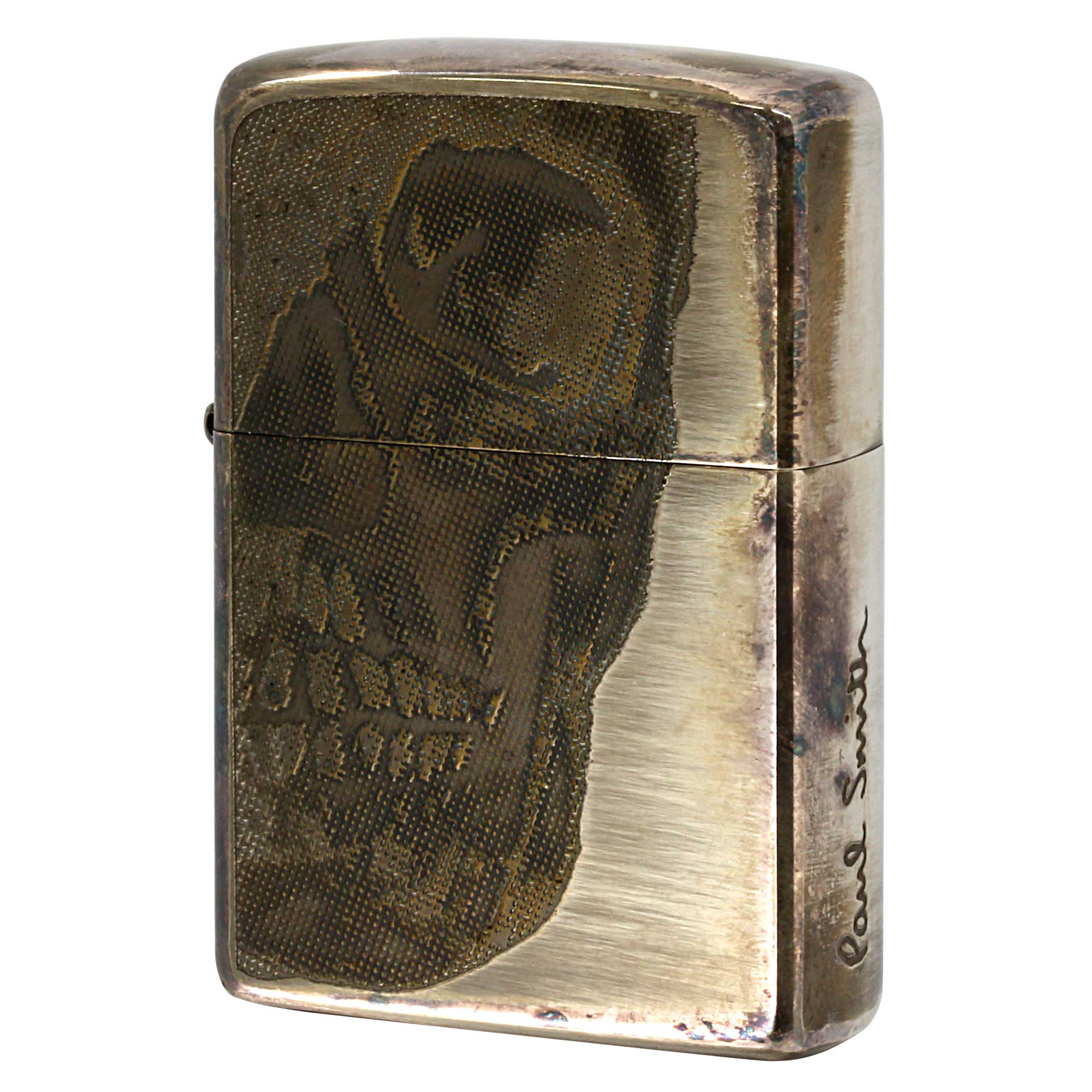 絶版/ヴィンテージ Zippo ジッポー 中古 2008年製造 ZIPPO Paul Smith ドクロ  [B]使用感ありやや傷汚れあり