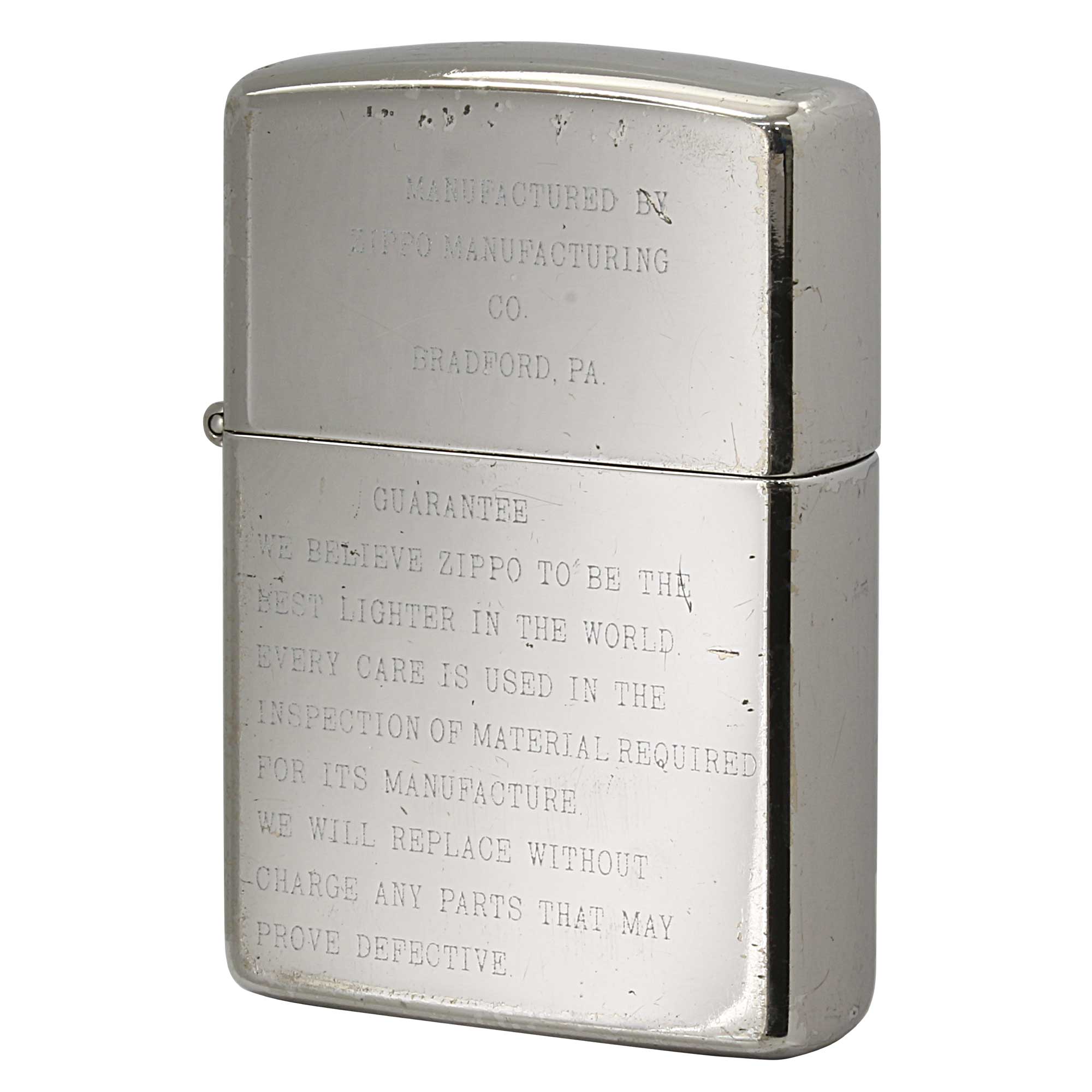 絶版/ヴィンテージ Zippo ジッポー 中古 1992年製造 ZIPPO社 ギャランティー 刻印 60周年記念  [B]使用感ありやや傷汚れあり